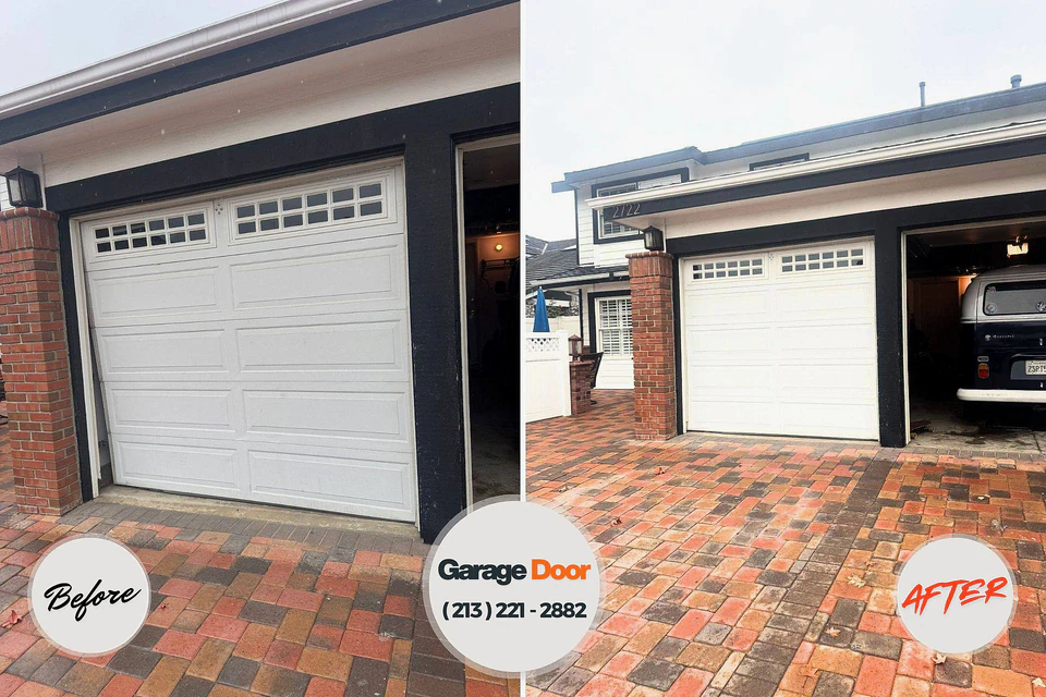 Before and after: garage door repair Princeton, KY